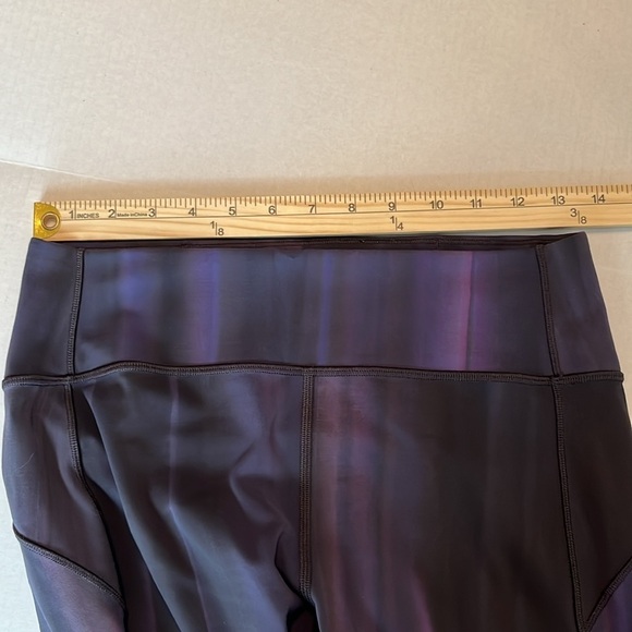 Lululemon In Movement Tight 25" *Spray Dye Everlux Lunar Purple Size 10 - Picture 5 of 16